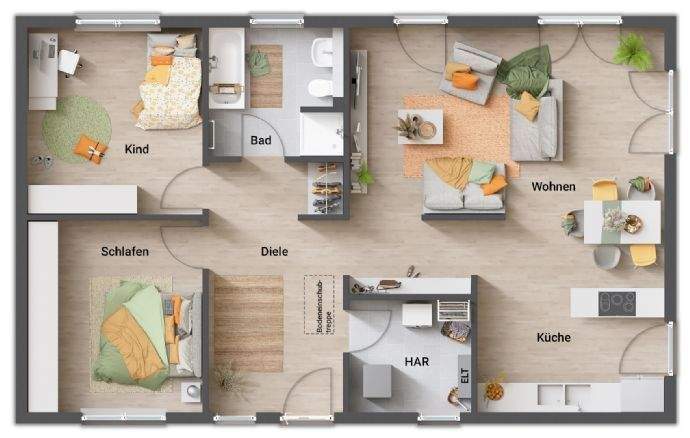 Bungalow Hohen Viecheln Neu Viecheln - 4 Zimmer, 101 m&sup2;, 309.350&euro; | Angebot:26388681