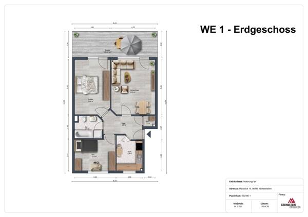 Etagenwohnung Aschersleben - 3 Zimmer, 81 m&sup2;, 160.000&euro; | Angebot:26202108