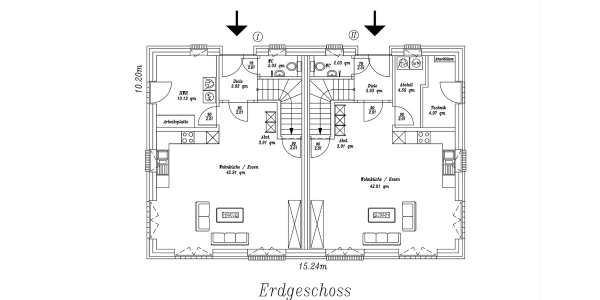Doppelhaushälfte Friesoythe - 4 Zimmer, 104 m&sup2;, 1.196&euro; | Angebot:24818019