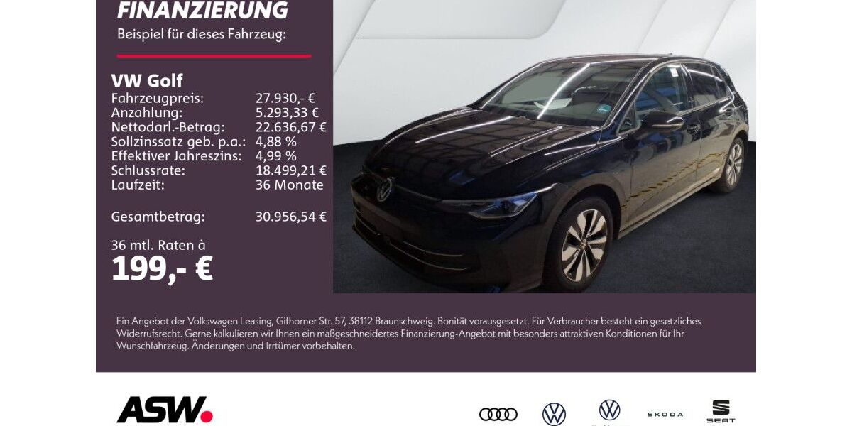 VW Golf 20.900 km 27.930 &euro; Weinsberg 74189