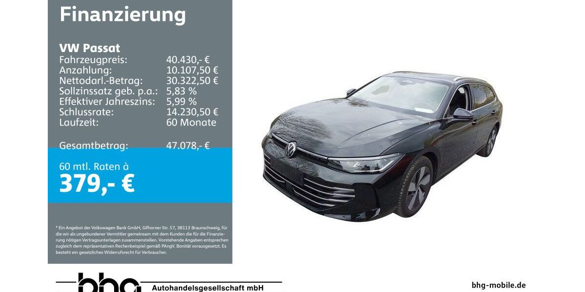 VW Passat 6.502 km 40.430 &euro; Balingen 72336