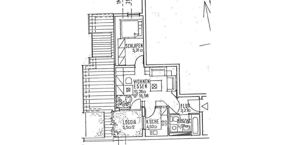 Etagenwohnung Coburg - 2 Zimmer, 35 m&sup2;, 300&euro; | Angebot:26378701