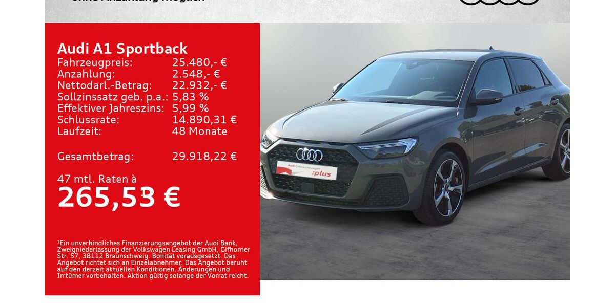 Audi A1 15.000 km 25.480 &euro; Kitzingen 97318