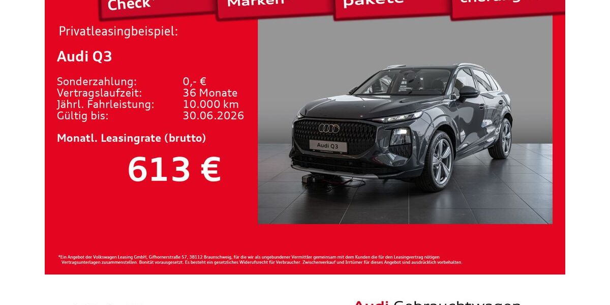 Audi Q3 1.890 km 44.877 &euro; Hamburg 20537