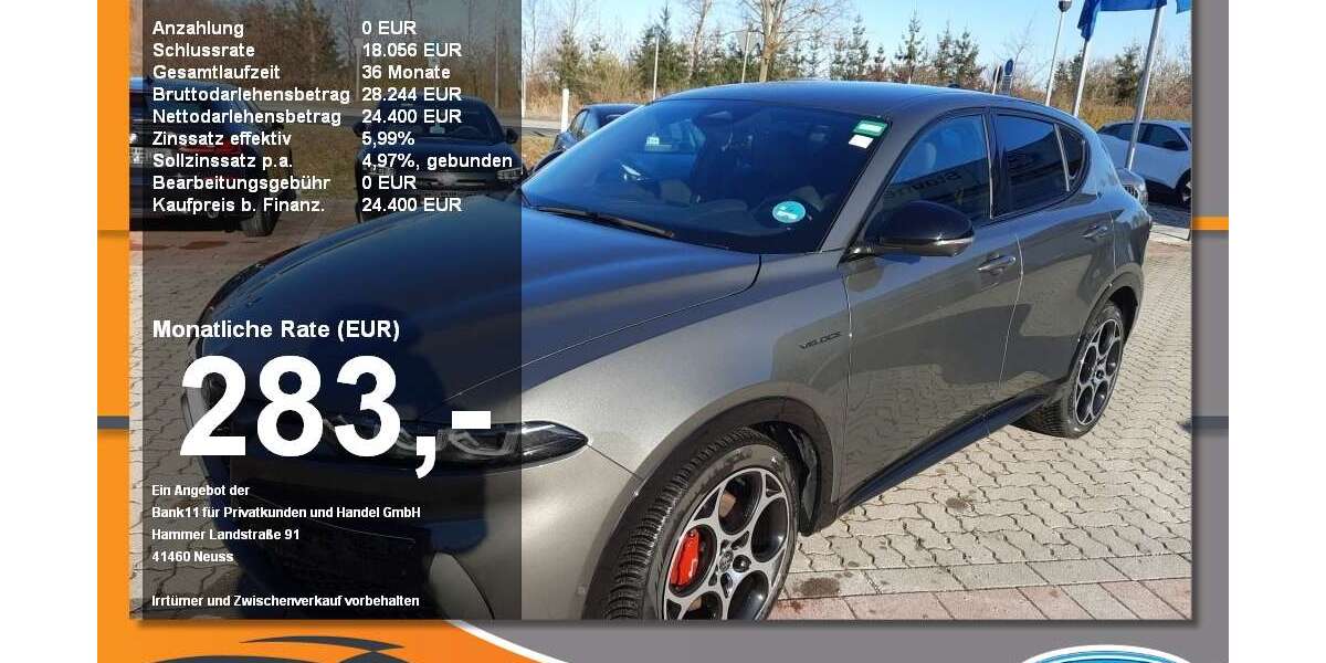 Alfa Romeo Tonale 37.415 km 24.400 &euro; Neustadt a. d. Donau 93333