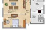 gepflegte 2-Zimmer-Wohnung inkl. Einbauküche ***1 Monat Kaltmietenfrei*** - Dachgeschoßwohnung Burg | Angebot:9601438