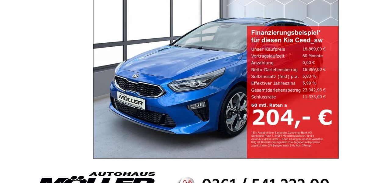 Kia ceed Sportswagon 79.143 km 18.889 &euro; Erfurt 99087
