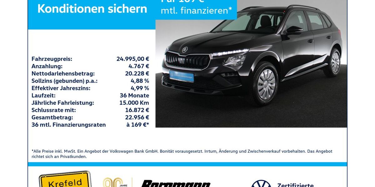 Skoda Kamiq 1.010 km 24.995 &euro; Krefeld 47803