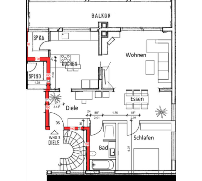 Erstbezug in kernsanierte 2-Zimmerwohnung in Mechernich-Kommern