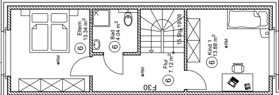 Reihenhaus Ochtrup - 6 Zimmer, 113 m&sup2;, 1.300&euro; | Angebot:25804425