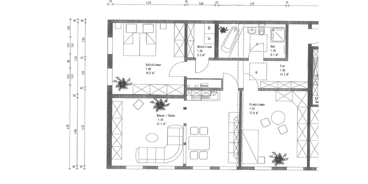 Etagenwohnung Großbreitenbach - 3 Zimmer, 78 m&sup2;, 800&euro; | Angebot:25496287