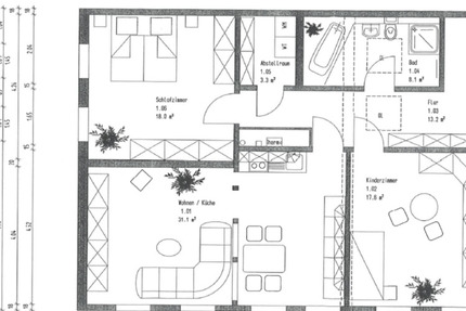 Wohnung Großbreitenbach - 3 Zimmer, 78 m&sup2;, 800&euro; | Angebot:25496287