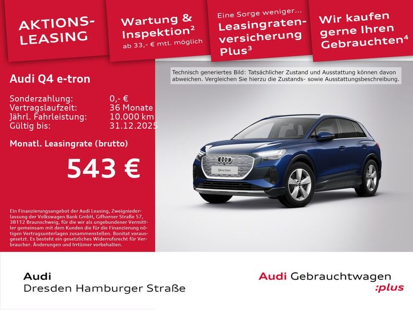 Audi Q4 e-tron 5.013 km 51.790 € Dresden 01067