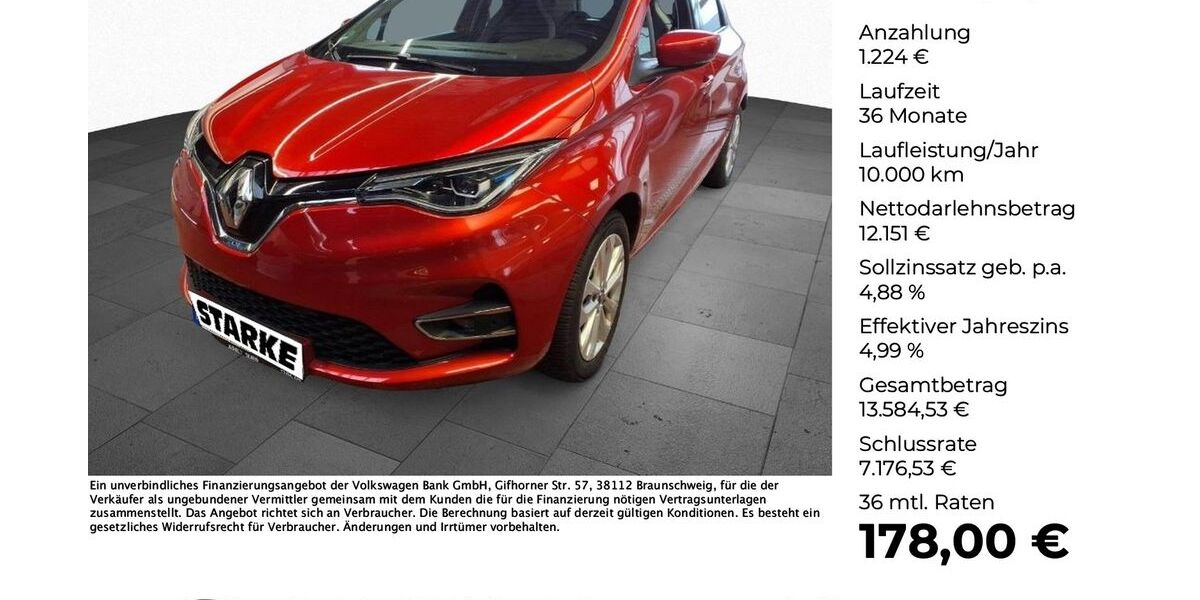 Renault ZOE 53.105 km 12.899 &euro; Osnabrück 49078