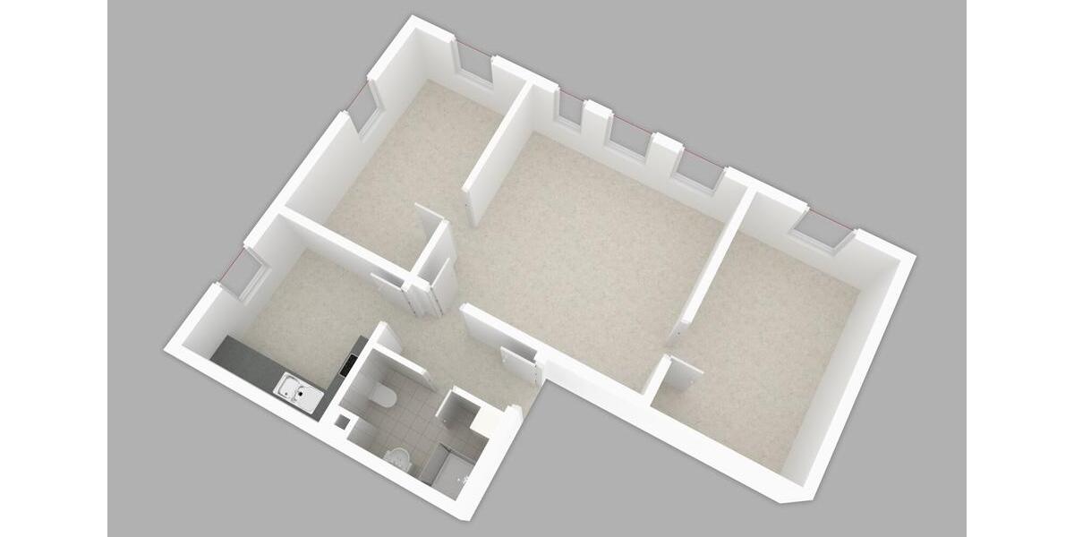 Etagenwohnung Bad Langensalza - 3 Zimmer, 59 m&sup2;, 402&euro; | Angebot:26535271