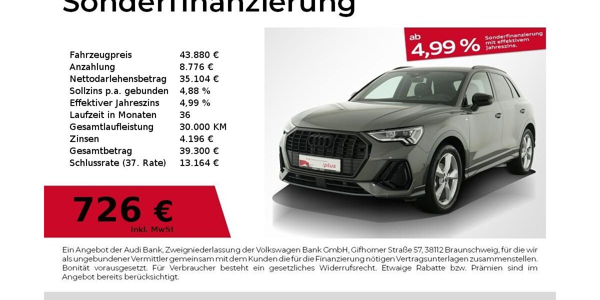 Audi Q3 12.133 km 43.880 &euro; Nürnberg 90441