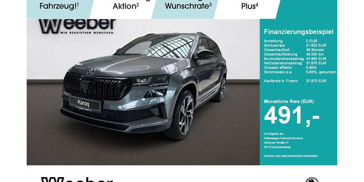 Skoda Karoq 8.990 km 37.370 &euro; Weil der Stadt 71263