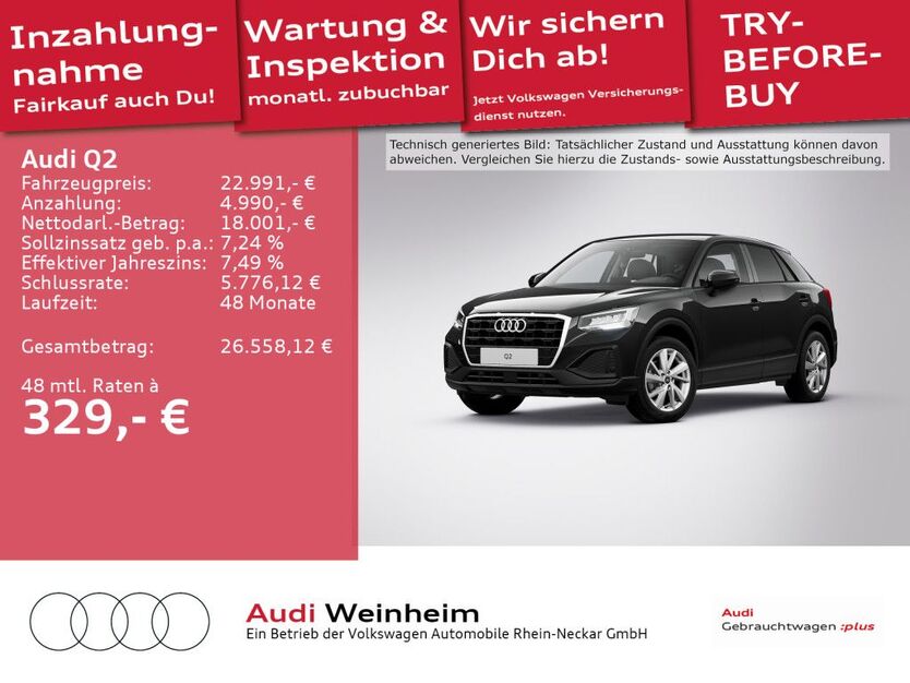 Audi Q2 54.064 km 22.991 € Weinheim 69469
