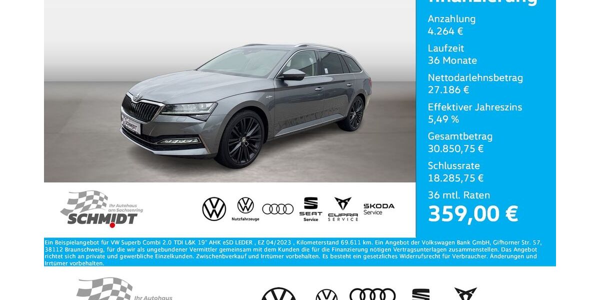 Skoda Superb 69.611 km 30.975 &euro; Bernsdorf 09337