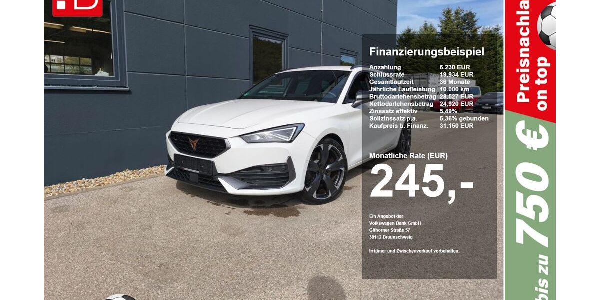 Cupra Leon 8.212 km 31.150 &euro; Riedenburg 93339