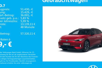 VW ID.7 12.372 km 51.930 &euro; Stuttgart-Wangen 70188