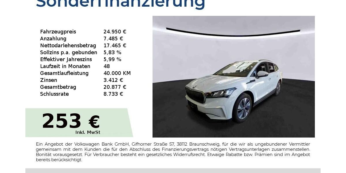 Skoda Enyaq 43.950 km 22.740 &euro; Nürnberg 90431