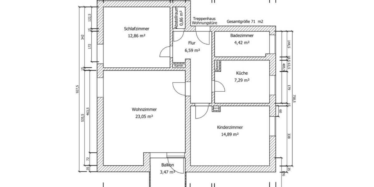Etagenwohnung Traunreut Irsing - 3 Zimmer, 71 m&sup2;, 220.000&euro; | Angebot:25364550
