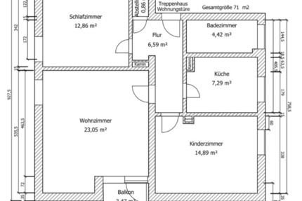 Wohnung Traunreut Irsing - 3 Zimmer, 71 m&sup2;, 220.000&euro; | Angebot:25364550