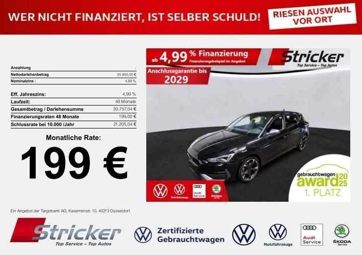 Cupra Leon 38.005 km 25.949 € Horn-Bad Meinberg 32805