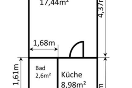 Wohnung Staßfurt - 1 Zimmer, 32 m&sup2;, 230&euro; | Angebot:26561666