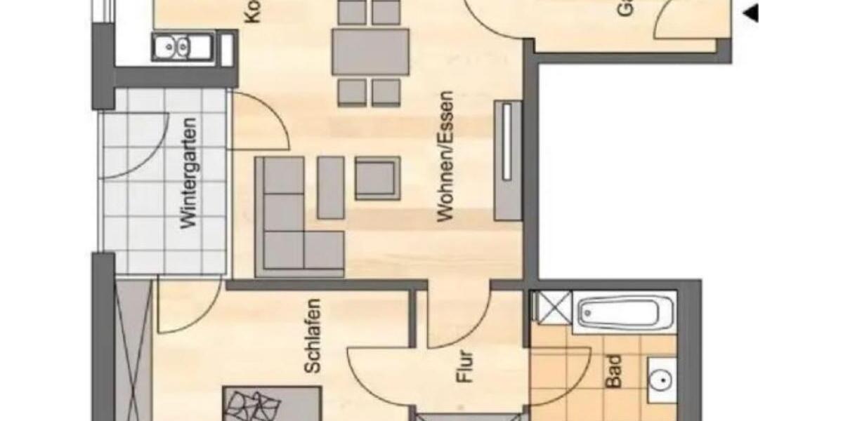 Etagenwohnung Jena - 2 Zimmer, 78 m&sup2;, 1.014&euro; | Angebot:22990745