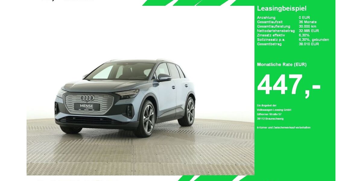 Audi Q4 e-tron 57.363 km 32.985 &euro; Oelde (Stromberg) 59302