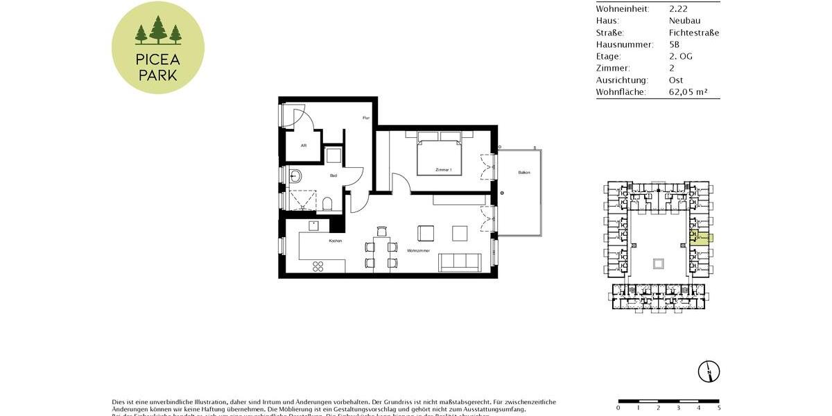 Etagenwohnung Ludwigsfelde - 2 Zimmer, 62 m&sup2;, 995&euro; | Angebot:25882496