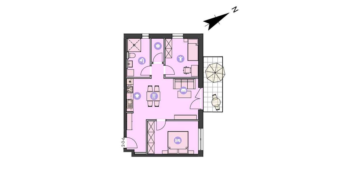 Etagenwohnung Dinkelsbühl - 3 Zimmer, 68 m&sup2;, 351.000&euro; | Angebot:25928735