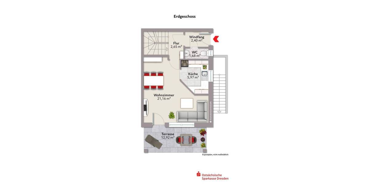 Reihenendhaus Ottendorf-Okrilla Medingen - 5 Zimmer, 115 m&sup2;, 299.000&euro; | Angebot:26162047