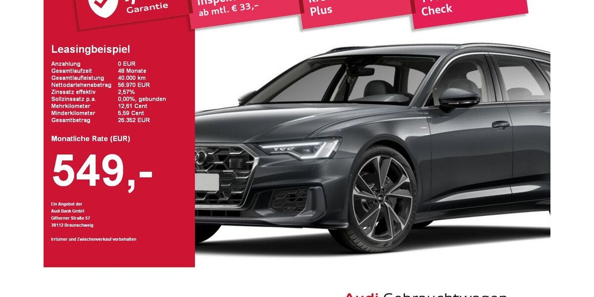 Audi A6 10.465 km 56.970 &euro; Plattling 94447