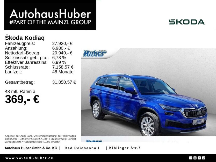 Skoda Kodiaq 55.155 km 29.930 € Bad Reichenhall 83435