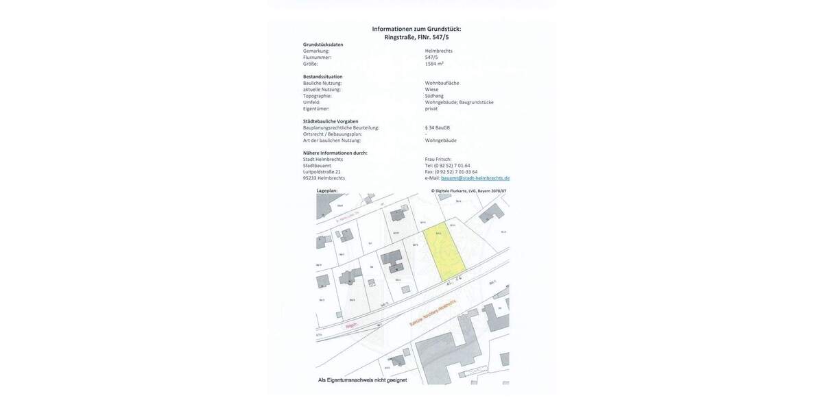 Grundstück Helmbrechts - 120.000&euro; | Angebot:25714609