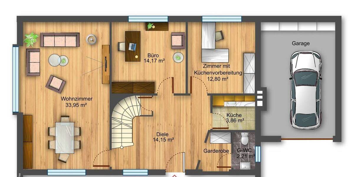 Einfamilienhaus Ottersberg Otterstedt - 7 Zimmer, 162 m&sup2;, 369.000&euro; | Angebot:26306013