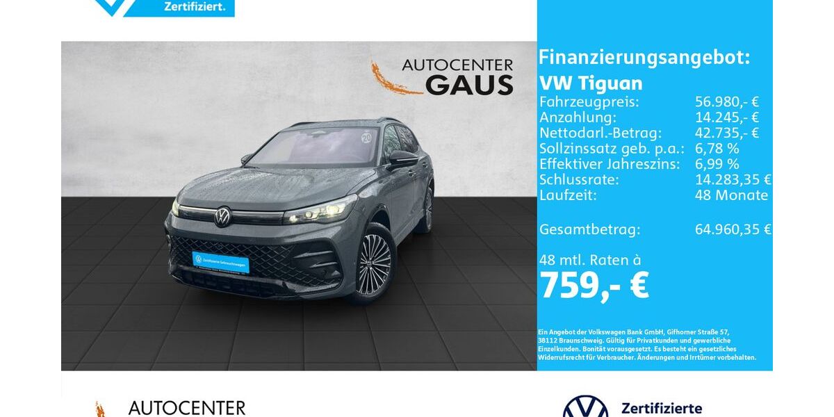 VW Tiguan 14.108 km 56.980 &euro; Bielefeld 33699