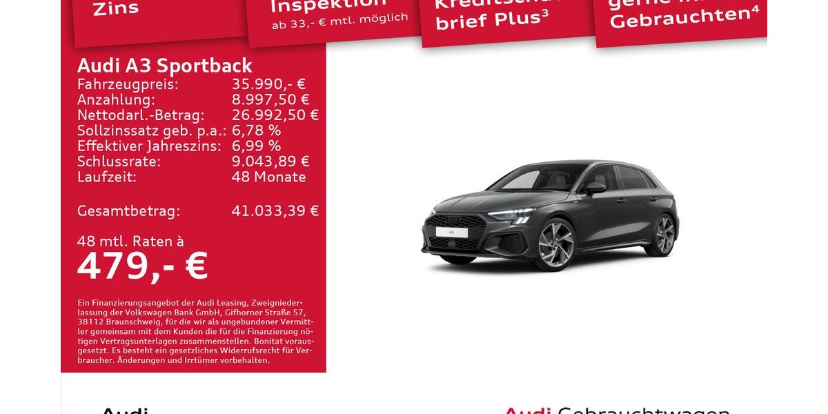 Audi A3 22.333 km 35.990 &euro; Dresden 01067