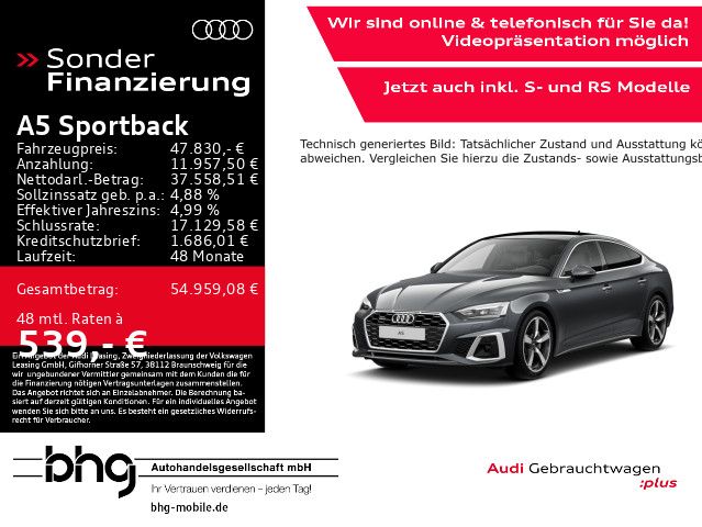 Audi A5 62.933 km 47.830 € Tübingen 72072