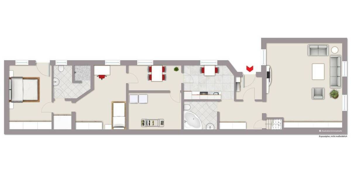 Doppelhaushälfte Flensburg Mürwik - 5 Zimmer, 133 m&sup2;, 289.000&euro; | Angebot:26376822
