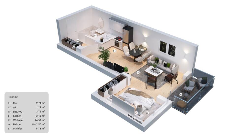 Etagenwohnung Coburg - 1 Zimmer, 46 m&sup2;, 175.000&euro; | Angebot:26257311