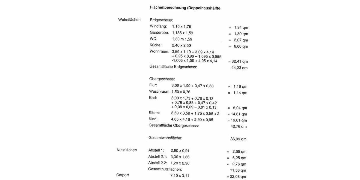 Doppelhaushälfte Schweinfurt Bellevue - 3 Zimmer, 86 m&sup2;, 1.100&euro; | Angebot:26031858