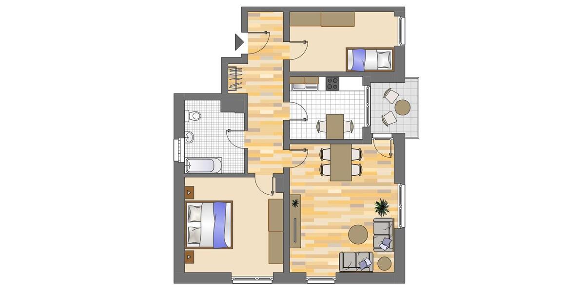 Etagenwohnung Plettenberg - 3 Zimmer, 77 m&sup2;, 529&euro; | Angebot:26194324