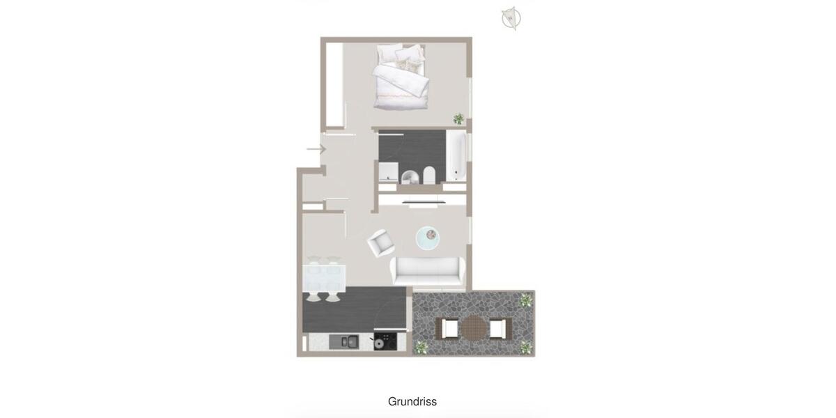 Etagenwohnung Regensburg Brandlberg - 2 Zimmer, 50 m&sup2;, 340.000&euro; | Angebot:27087953