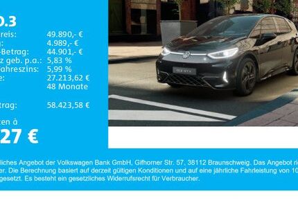 VW ID.3 2.900 km 49.890 € Gersthofen 86368