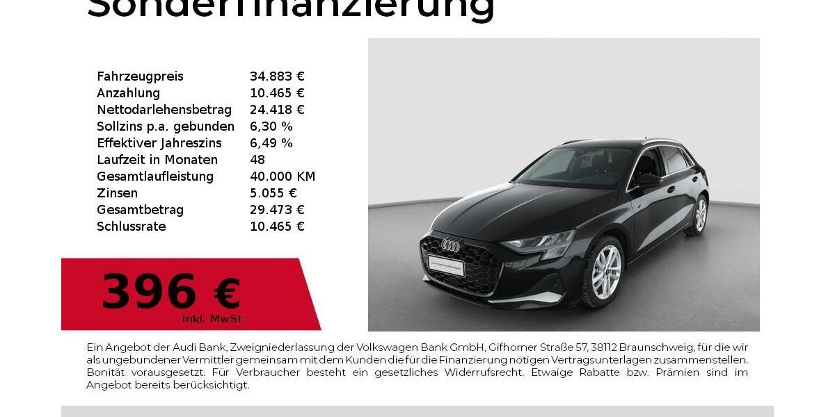 Audi A3 9.800 km 32.940 &euro; Nürnberg 90411