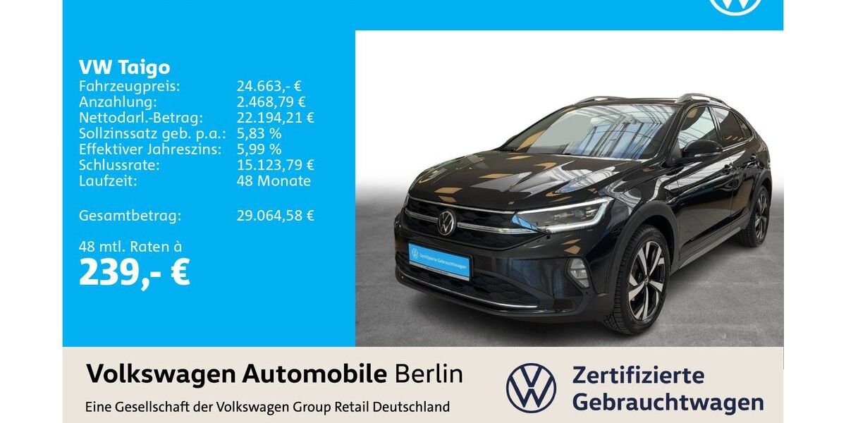 VW Taigo 3.485 km 24.663 &euro; Berlin 12681